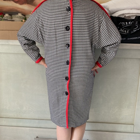 REDUCED!!!Vintage 70’s Jac Dale by Nina Wills houndstooth black and white! - Picture 4 of 17